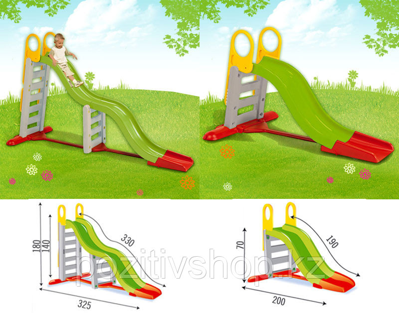 Горка детская Smoby мега 2 в 1 310260 - фото 5 - id-p30376181