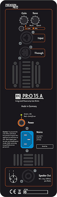 Активная акустическая система HK-Audio Premium PR:O 15 A - фото 4 - id-p1719328