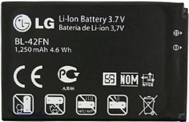 Заводской аккумулятор для LG Optimus P350 (BL-42FN, 1250mAh)