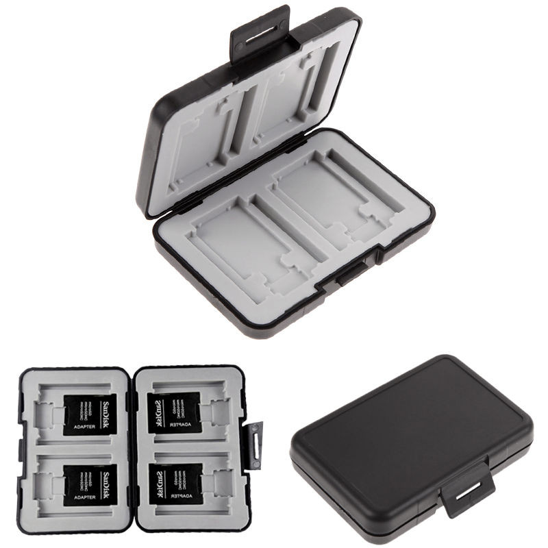Футляр для хранения 4 Micro SD, 4 SD и 4 CF карты флеш памяти - фото 1 - id-p30377514