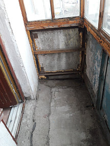 Остекление и обшивка балкона без утепления ул.Петрова 5 5