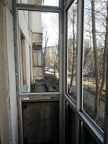 Остекление и обшивка балкона без утепления ул.Петрова 5 8