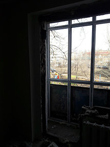 Остекление и обшивка балкона без утепления ул.Петрова 5 13