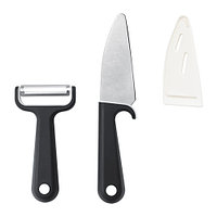 Нож и нож д/чистки СМОБИТ черный ИКЕА Казахстан, IKEA, фото 1