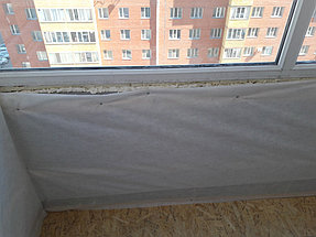 Переостекление и обшивка балкона с утеплением  ул. Майлина 29 21
