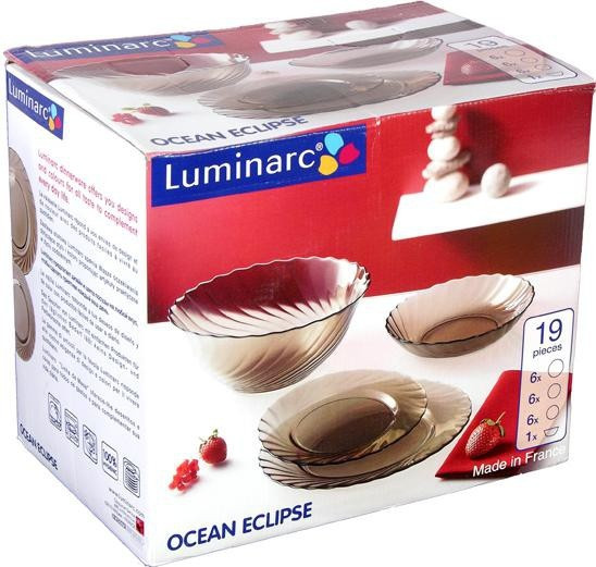 Столовый сервиз Luminarc Ocean Eclipse 19 предметов на 6 персон