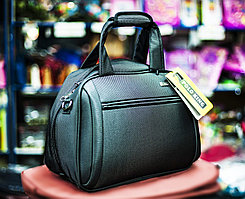 Женская сумка-саквояж "POLO KING", 40х18х30см (темно-серая)