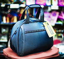 Женская сумка-саквояж "POLO KING", 40х18х30см (светло-серая)