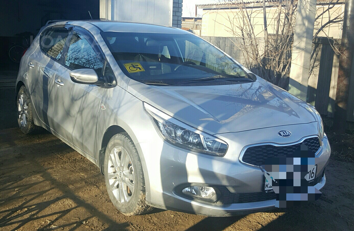 Ветровики ( дефлекторы окон ) Kia Ceed 2012+ 5дв. Хэтчбэк - фото 3 - id-p28783907