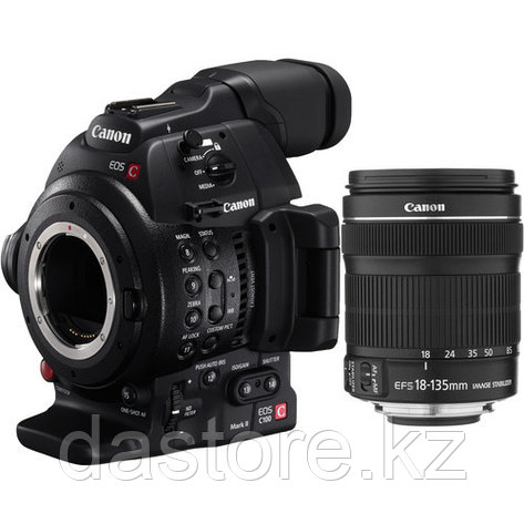 Canon EOS C100 MARK II + 18-135 STM Cinema камера EOS типа, версия MARK II с объективом, фото 2