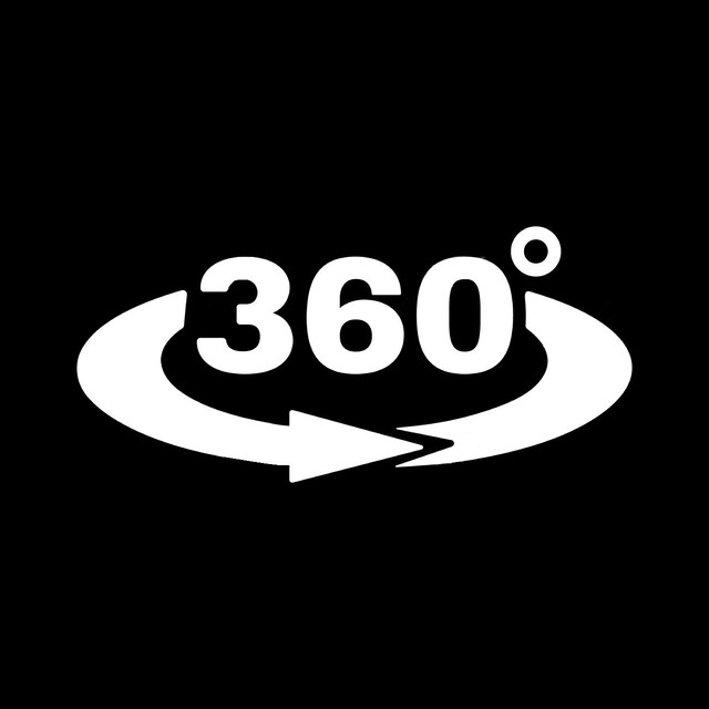 360 градусов