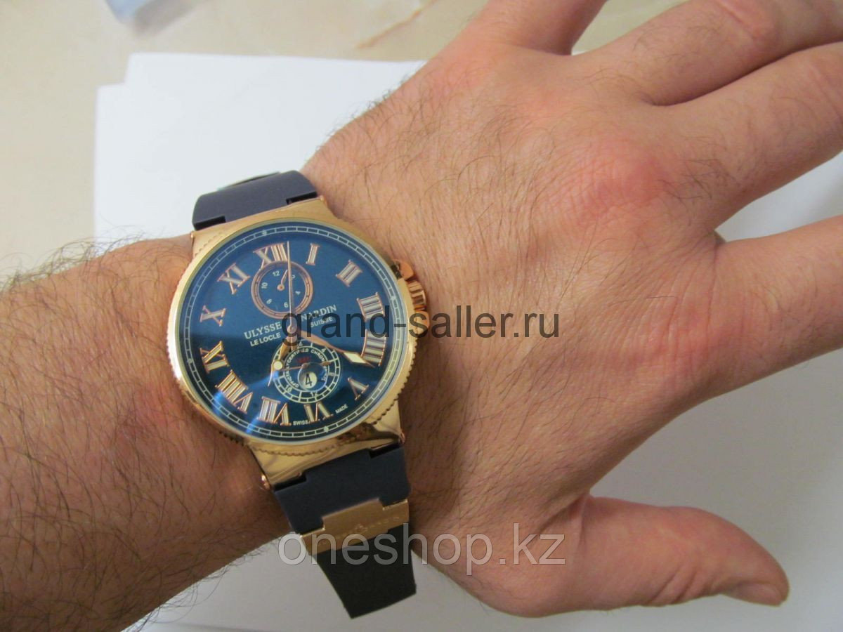 Мужские Наручные Часы Ulysse Nardin + портмоне Devi's в подарок