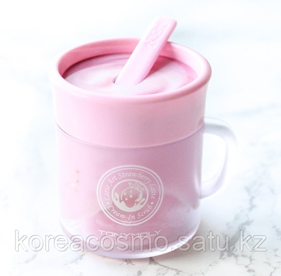 Скраб для лица Tony Moly Latte Art Strawberry Cream In Scrub