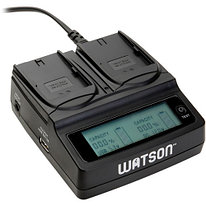 Watson Duo Battery Charger for Sony NPF-, NPFM-, and NP-QM Series Batteries (на 2 батарейки)