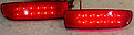 Катафоты заднего бампера диодные Приора седан, фото 2