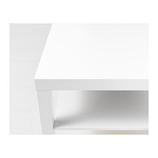 Журнальный стол ЛАКК белый 90x55 см ИКЕА, IKEA, фото 6