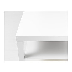 Журнальный стол ЛАКК белый 90x55 см ИКЕА, IKEA, фото 2