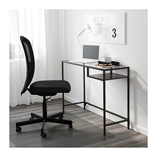 Стол для ноутбука ВИТШЁ черно-коричневый ИКЕА, IKEA, фото 2