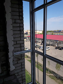 Остекление + обшивка балкона ул. Жумабаева 18 10