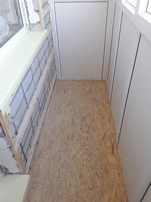 Остекление + обшивка балкона ул. Жумабаева 18 21