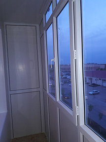 Остекление + обшивка балкона ул. Жумабаева 18 29