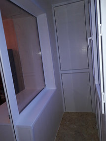 Остекление + обшивка балкона ул. Жумабаева 18 30