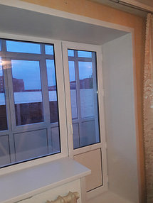 Остекление + обшивка балкона ул. Жумабаева 18 34