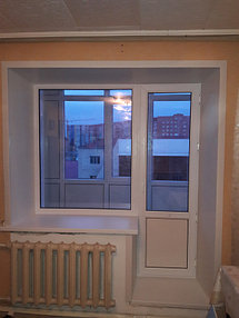 Остекление + обшивка балкона ул. Жумабаева 18 35