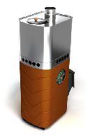 Бирюса 2013 Carbon Терракота/ Антрацит (газ/ дрова)