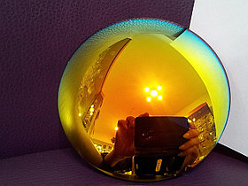 Линза полимерная золотистая с зеркальным покрытием