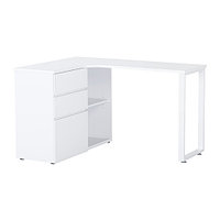 Угловой письменный стол, белый ЧЕНИС, ИКЕА, IKEA  