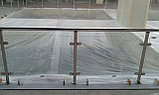 Стальные перила со стеклом, фото 2