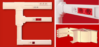 TA-GN 100x40 Короб с крышкой с направляющими для установки разделителей