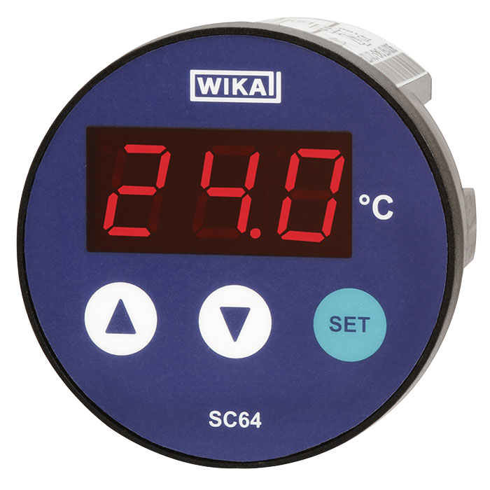 Модель SC64 контроллер температуры с цифровым индикатором WIKA