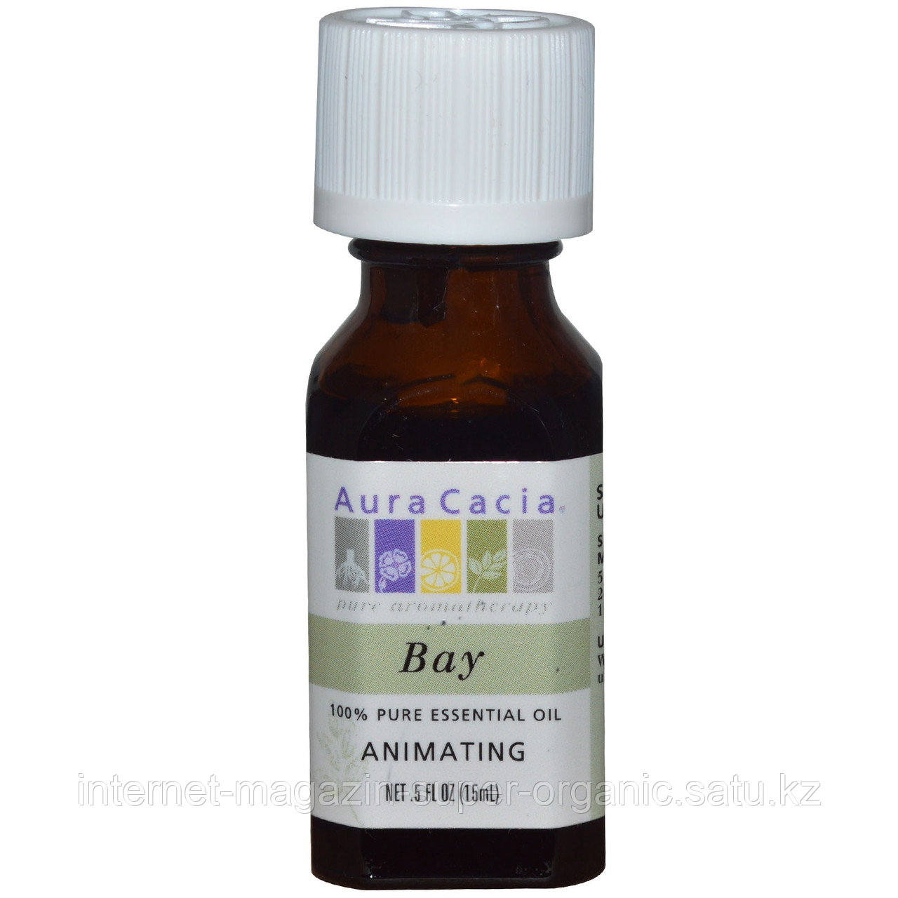 Эфирное масло Бэй 100%, (Pure Essential Oil, Bay) 15 мл, Aura Cacia