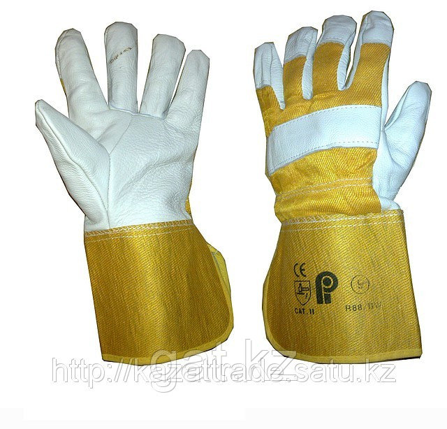 Перчатки кожаные комбинированные,Перчатки рабочие, Большой выбор рабочих перчаток всех видов - фото 2 - id-p266630
