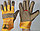 Перчатки кожаные на фланелевой подкладке,Строительные, рабочие перчатки, рукавицы оптом в Алматы, фото 3