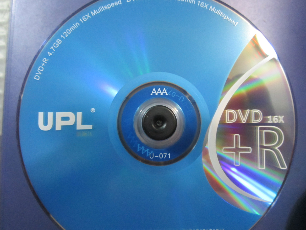 Диски DVD-R UPL 4,7 GB, класс A Grade, Алматы