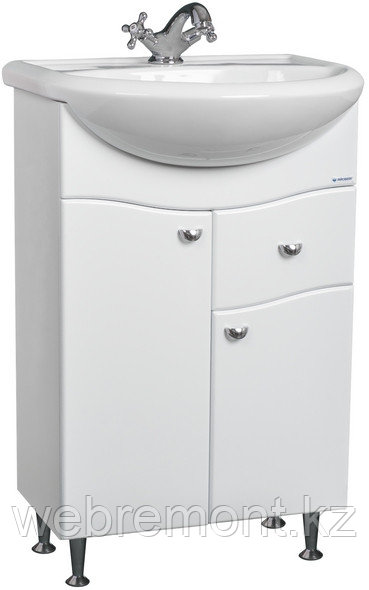 Үстіңгі тартпасы бар "Уют 60 толқын" қол жуғышқа арналған тұғыр В1 АЙСБЕРГ