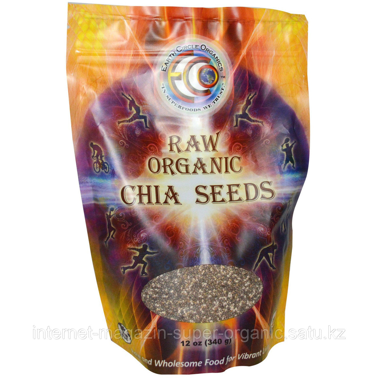 Сырые органические семена чиа (Raw Organic Chia Seeds), 340 г, Earth Circle Organics
