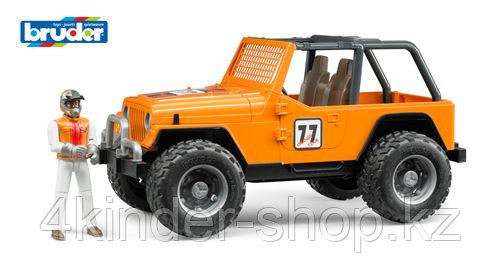 Внедорожник Cross Country Racer оранжевый с гонщиком 02-542