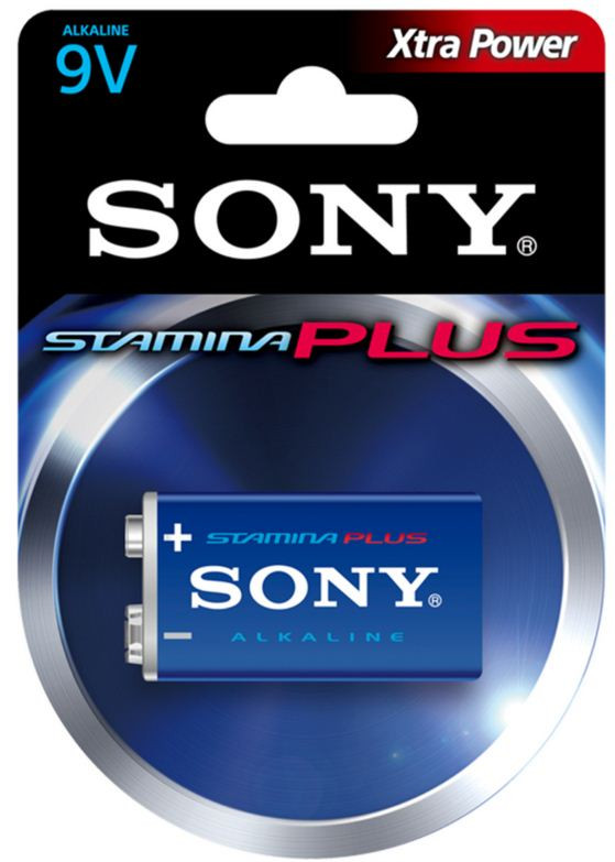Батарейка крона 9V  Sony Stamina Plus алкалиновая