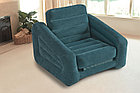 Надувное кресло-кровать INTEX 68565 - 109х218х66 см, темно-зеленый, фото 3