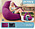 Надувное кресло-пуфик INTEX 68584 - 122х127х81 см, фиолетовый, фото 4