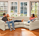 Надувной диван INTEX 68575 - 257х203х76 см, серый, фото 6
