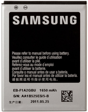 Купить Заводской аккумулятор для Samsung Galaxy S2 I9100 (EB-F1A2GBU,  1650mAh) по 3 900 Тг.