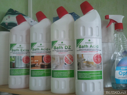 "Bath Acid +" усиленное моющее средство для ухода за сантехникой 1л