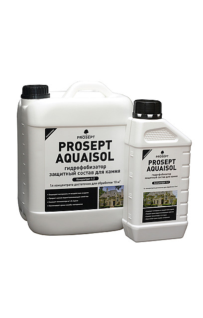 PROSEPT AQUAISOL – водоотталкивающая пропитка для камня - гидрофобизатор 5л