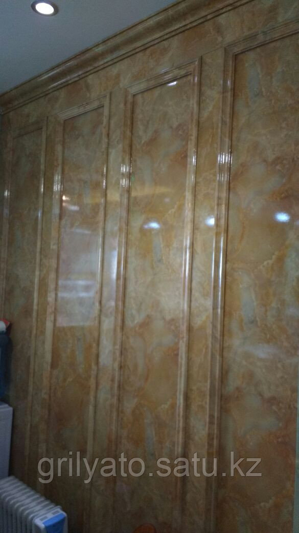 Внутренняя отделка стен гибким мрамором, фото 1