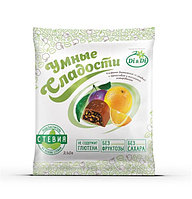 Конфеты диетические "Умные сладости" чернослив с апельсином в шоколадной глазури,безглютена 210 гр.